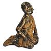 Image 2 : Large Gilded Buddhist Wood Monk Handcarved (CLB-126)