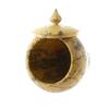Image 5 : Hand Carved Tamarind Burl Wood Covered Vase  (DEC-161)