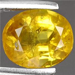 1.21ct RARE Oval Cut Golden Yellow Sapphire VS RETAIL $ (GEM-4008)