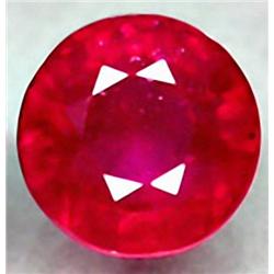 1.3ct. RARE Round 5.8Mm.Top Blood Red Madagascar Ruby AAA  RETAIL $750 (GEM-4106A)