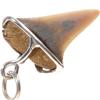 Image 3 : Silver Layered Sharks Tooth Pendant   (JEW-031)