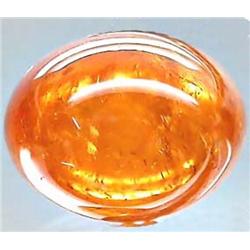 5.73ct RARE Top Mandarin Orange Spessartite Garnet Cabochon RETAIL $1850 (GEM-4575)