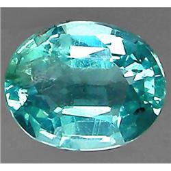1.20ct RARE  Oval Cut Blue Green Natural Apatite VVS RETAIL $1150 (GEM-4478)