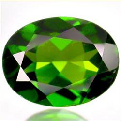 1.89ct VERY RARE Super Green Chrome Diopside Russia Oval FLAWLESS RETAIL $4500 (GEM-4276)