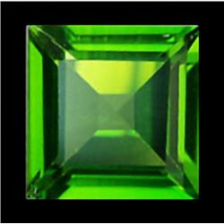 .5ct VERY RARE Marvelous Square Green Chrome Diopside VVS RETAIL $1400 (GEM-4537B)