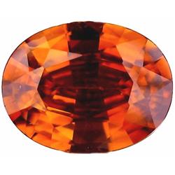 2.93ct RARE AAA Eye Catching Luster Natural Orange Zircon VVS RETAIL $2900 (GEM-4461)