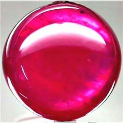12.24ct RARE Big Size Top Red Natural Ruby Round Cabochon RETAIL $4800 (GEM-4588)