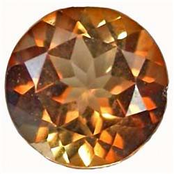 1.57ct RARE  Dazzling Imperial Topaz Round Untreated  VVS RETAIL $1550 (GEM-4642)