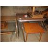 Image 1 : Vintage Table, Chairs and Chalk Board. Cat B
