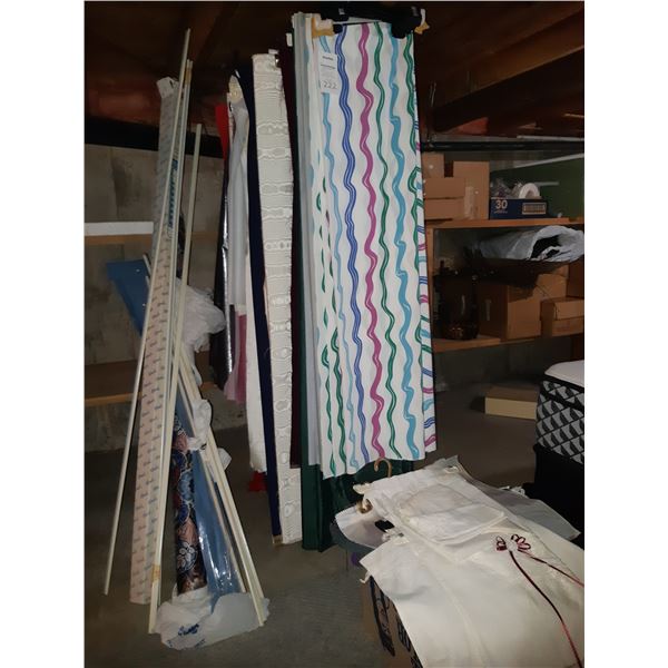 Assortment of fabrics. Cat A.