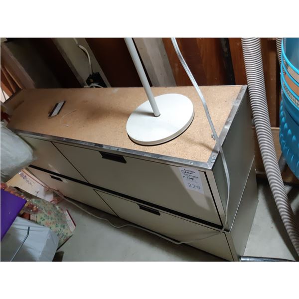 Storage cabinet and Lamp. Cat B.