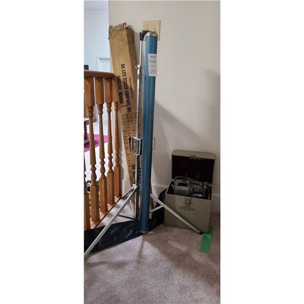 Screen Tube & Elmo Projector. Cat C.