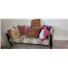 Image 1 : Antique Bench with cushions. Cat C.