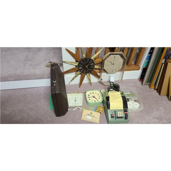 Vintage Smith Corona Tywriter, Vintage Cash Register and more. Cat C.