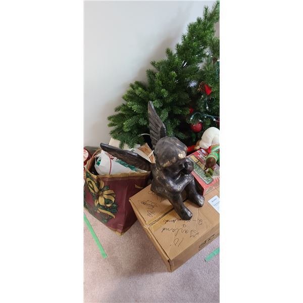 Assortment of Christmas Decor & Trees . Cat C.