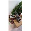Image 1 : Assortment of Christmas Decor & Trees . Cat C.