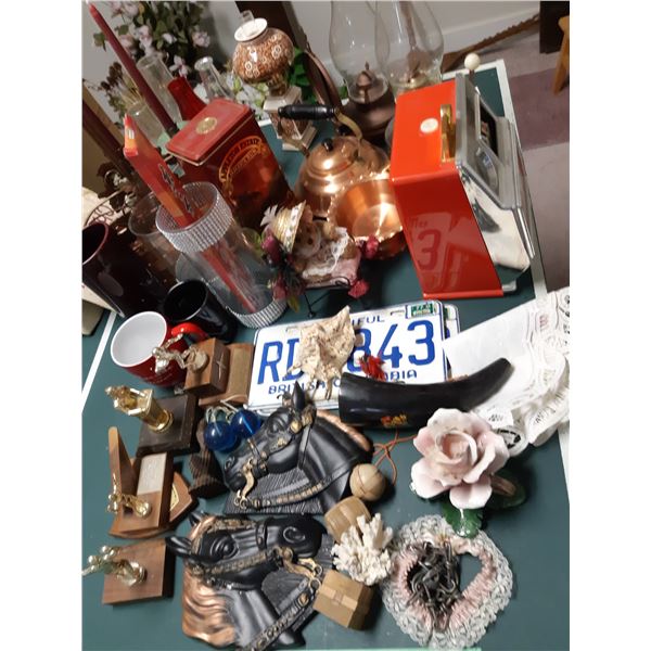 Chalk ware, oil lamps and more cat C