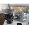 Image 1 : Silver Plated Wine Cooler, Assortment of Silver Plated Serving Trays