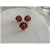 Image 3 : 18K Ruby Ring & Earring Set