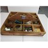 Image 1 : Wooden Carry Parts Box - 21'x21'x9' - c/w screws, nails and hardware as displayed