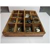 Image 2 : Wooden Carry Parts Box - 21'x21'x9' - c/w screws, nails and hardware as displayed