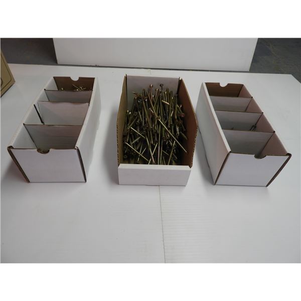 All new deck screws - 2" to 5 1/2" - with parts boxes