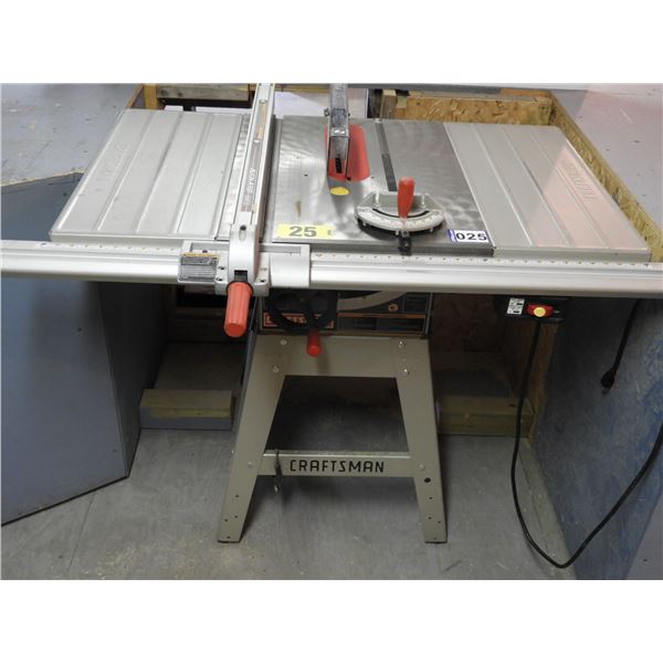 Craftsman 10" table saw with fence and miter gauge (works excellent)