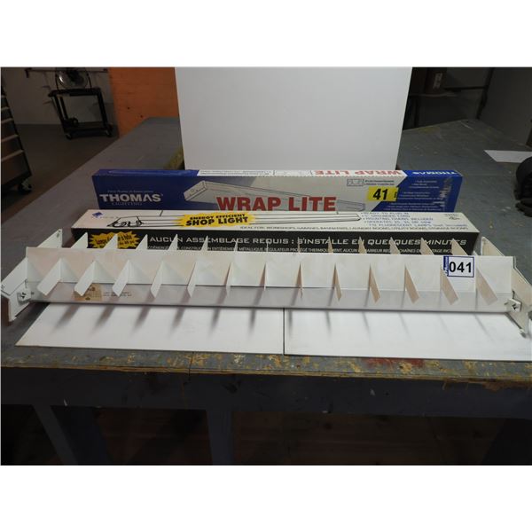 (3) Fluorescent light fixtures (unused)