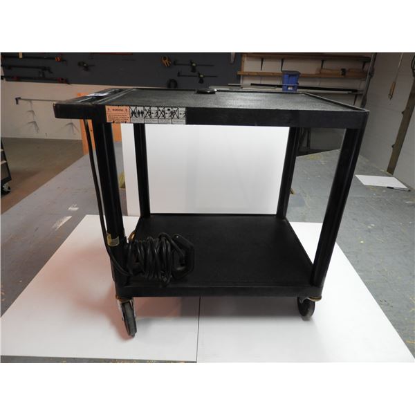 AV/media cart with 110v plug in adapter- 27"x 18"x 25"
