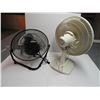 Image 4 : (2) Oscillating fans (working) - 16"and 18" - black fan like new