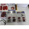 Image 3 : Assorted amber and red lens covers, amber and red reflectors, wire stripping knife, 12 V switches, a