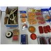 Image 5 : Assorted amber and red lens covers, amber and red reflectors, wire stripping knife, 12 V switches, a