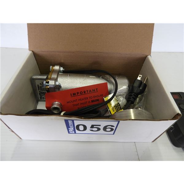 Circulator heater (unused) and timer