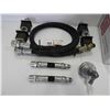 Image 3 : Hydraulic hose adapter kit, (4) truck box anchors , automotive condenser and points and battery shut