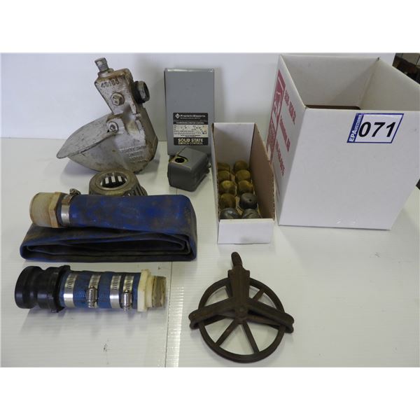 Submersisible pump motor control, self -watering bowl, strainer, 1 1/2" water hose with adapter, (12