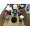 Image 3 : Brake fluid(1/2), brake antifreeze(1/4), Goo Gone(1/2), oil can, lock de-icer(1/2), Goof-off(full), 