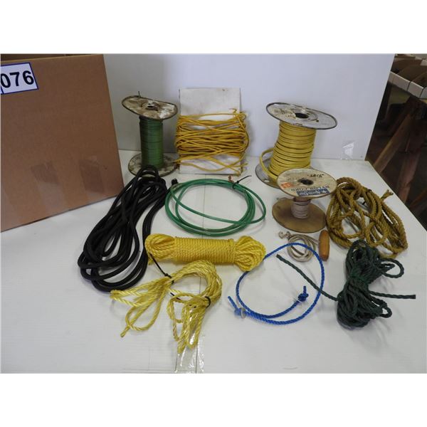 Bungee cord, pull-cord rope, nylon rope, 12/2 wire, 14 guage wire