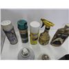 Image 2 : Jack oil(1/2), belt dressing(1/2), chain lube(1/4), carb cleaner(1/4), WD40(1/4), Spray bottle, hand