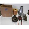 Image 1 : Poly-twine, Funnel, Large Puley, Pump jack engine bracket, (12) strainers