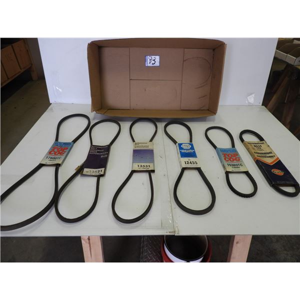 (11) Automotive belts - unused