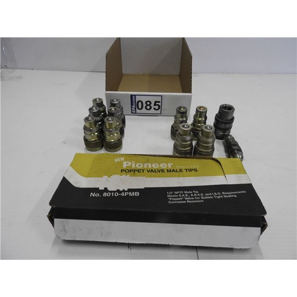 (7) New Pioneer couplers 8010-4P MB, (6) New Pioneer couplers 4070-4, (2) New Pioneer couplers 4080-