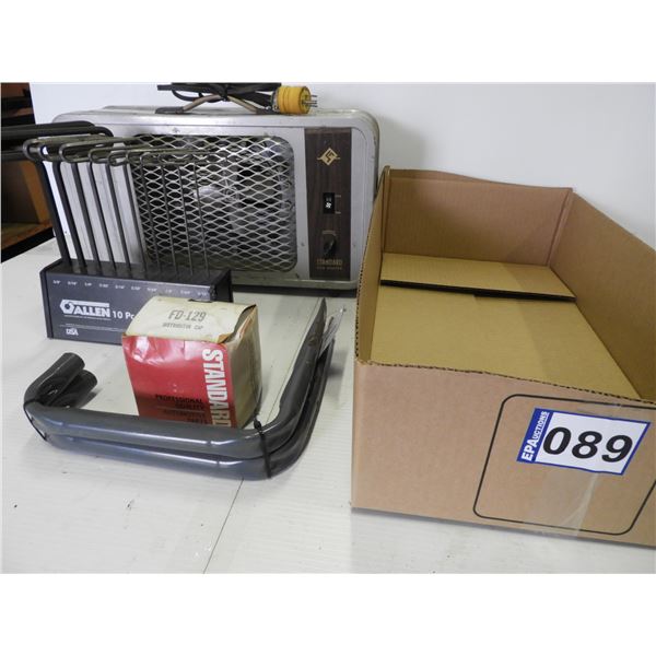 Space heater, distributor cap FD-129 (Storage hooks) T-handle wrench set of 10