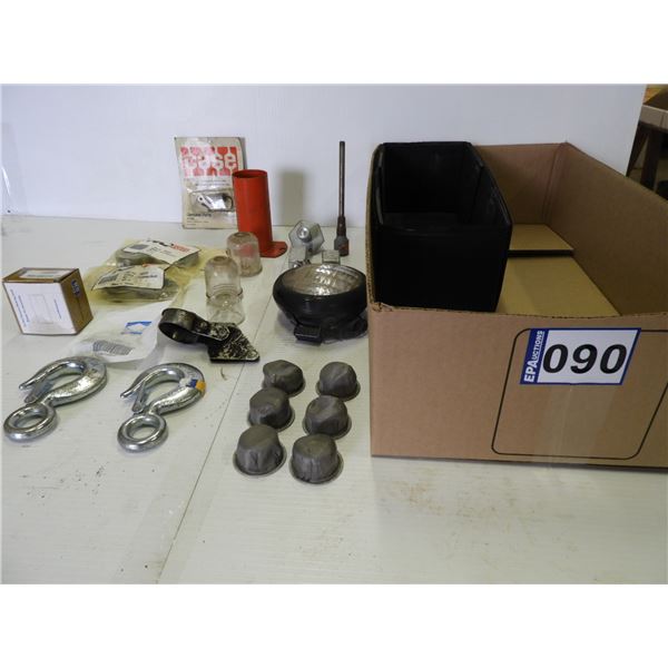 Case DC4 parts, (2) chain hooks, strainers, 60H chain , (3) new bearings, spray hose and wand -new