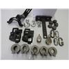 Image 1 : Trimble easy E2 steer bracket, (3) chain hooks, lawn mower hitch, (5) strainers, (6) mower clips, (2