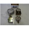 Image 1 : Pressure guages- 4" Dial 0-100 PSI-new, 2 1/2" Dial 0-3000 PSI- new, 2 1/2" 0-5000 PSI-new, Pressure