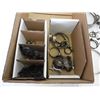Image 2 : Various hose clamps, gaskets, tarp strap tie down bars, (1) large clamp 6", (1) large clamp 5"