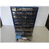 Image 2 : (36 compartments) Wall mount bin storage - 12" x 22" x 6"- 36. Full of assorted screws