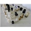 Image 3 : (38 pieces) 3/4"- 1-1/2" poly fittings, bulk head, brass fittings (90% unused, 10% used)