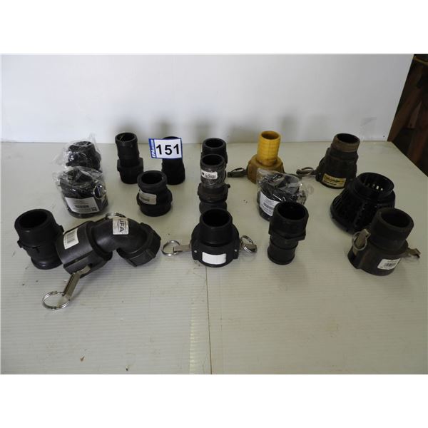 (16 pieces) 2" fittings (90% new 10% used)