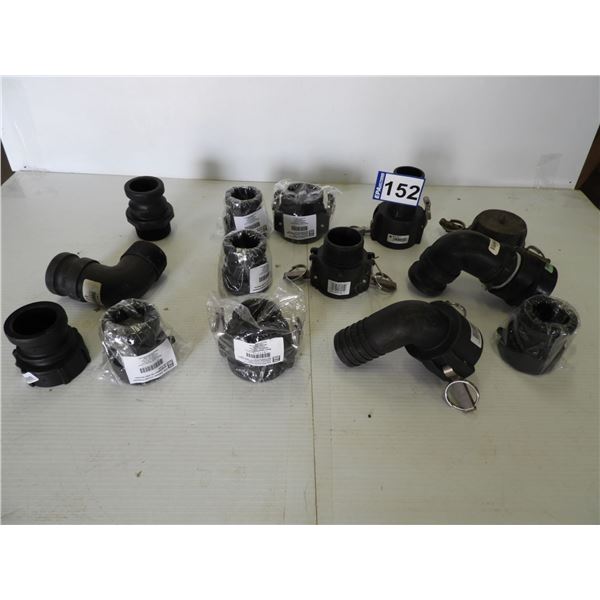 (14 pieces) 2" fittings (90% new 10% used)